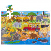 Bigjigs Toys Podlahové puzzle Africké dobrodružné 48 dielov Bigjigs Toys Podlahové puzzle Africké dobrodružné 48 dielov