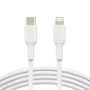 Belkin BOOST CHARGE™ Lightning/USB-C kabel, 1m, bílý CAA003bt1MWH Belkin BOOST CHARGE™ Lightning/USB-C kabel, 1m, bílý CAA003bt1MWH