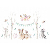 Nástenné nálepky lesné zvieratá boho (Nástenné nálepky lesné zvieratá boho) Nástenné nálepky lesné zvieratá boho (Nástenné nálepky lesné zvieratá boho)