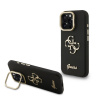 Guess PU Grained 4G Logo Stand Camera Frame zadný kryt pre iPhone 15 Pro Black Guess PU Grained 4G Logo Stand Camera Frame zadný kryt pre iPhone 15 Pro Black