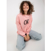 Sweatshirt-EM-BL-ES-21-536.94-light pink ružová One size ex moda 2016103318124 Sweatshirt-EM-BL-ES-21-536.94-light pink ružová One size ex moda 2016103318124