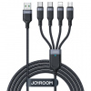 Joyroom S-A18 kábel USB - 2x USB-C / Lightning / micro USB 3.5A 1.2m, čierny Joyroom S-A18 kábel USB - 2x USB-C / Lightning / micro USB 3.5A 1.2m, čierny