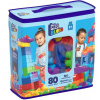 Mega Bloks Kocky v taške 80 dielov modré / MATTEL Mega Bloks Kocky v taške 80 dielov modré / MATTEL