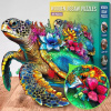 EscapeWelt Drevené puzzle Korytnačka 200 dielikov EscapeWelt Drevené puzzle Korytnačka 200 dielikov