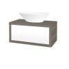 Dreja Umývadlová skriňa STORM SZZ 80 (umývadlo Triumph) - D03 Cafe / L01 Biela vysoký lesk Dreja Umývadlová skriňa STORM SZZ 80 (umývadlo Triumph) - D03 Cafe / L01 Biela vysoký lesk