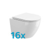 Mereo WC závesné kapotované, RIMLESS, 490x370x360, keramické, vr. sedátka CSS123, 16ks VSD82SAKCE16 Mereo WC závesné kapotované, RIMLESS, 490x370x360, keramické, vr. sedátka CSS123, 16ks VSD82SAKCE16