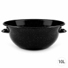 Perfect Home Smaltovaná miska, Vandlík 10L, 42cm, čierna, 4427 Perfect Home Smaltovaná miska, Vandlík 10L, 42cm, čierna, 4427