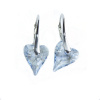 Náušnice Swarovski elements srdce CRAZY modré BLUE SHADE 17mm Náušnice Swarovski elements srdce CRAZY modré BLUE SHADE 17mm