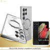Silikónové púzdro Luxria Luxury MagSafe pre Samsung - Strieborné Samsung: Galaxy S21 Ultra Silikónové púzdro Luxria Luxury MagSafe pre Samsung - Strieborné Samsung: Galaxy S21 Ultra