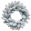 MagicHome Veniec prírodný zasnežený 45 cm MagicHome Veniec prírodný zasnežený 45 cm