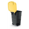 Popolnica Prosperplast Wheeler 95 l antracit so žltým vekom Popolnica Prosperplast Wheeler 95 l antracit so žltým vekom