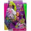 Barbie Extra Bábika - Biela tunika / Neónovo zelené vlasy HDJ44 Barbie Extra Bábika - Biela tunika / Neónovo zelené vlasy HDJ44
