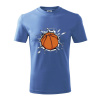Basketbal lopta v triku - Tričko detské bavlnené - 122 cm/6 rokov ( Svetlomodrá ) Basketbal lopta v triku - Tričko detské bavlnené - 122 cm/6 rokov ( Svetlomodrá )