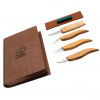 S07 book Beavercraft Basic Set of 4 Knives in gift book-box S07 book Beavercraft Basic Set of 4 Knives in gift book-box