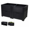 PROGARDEN Vyvýšený záhon antracit 150 x 76 x 78 cm KO-Y54401010 PROGARDEN Vyvýšený záhon antracit 150 x 76 x 78 cm KO-Y54401010
