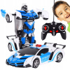 Policajné auto na diaľkové ovládanie R/C 2v1, robot, zvuky a svetlá / LEAN Toys Policajné auto na diaľkové ovládanie R/C 2v1, robot, zvuky a svetlá / LEAN Toys