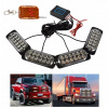 12V LED ORANŽOVÉ SVETLO DIAĽKOVÉ 4x VÝSTRAŽNÉ LAMPY STROBOSKOP POMOC ODŤAHOVKA 12V LED ORANŽOVÉ SVETLO DIAĽKOVÉ 4x VÝSTRAŽNÉ LAMPY STROBOSKOP POMOC ODŤAHOVKA