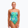 Dámske jednodielne plavky Funkita Single Strength One piece green green grss Dámske jednodielne plavky Funkita Single Strength One piece green green grss