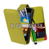 Kožený obal Samsung Galaxy Ace 2 – Flip Card – tmavo-zelená