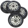 Matná kolečka NILS Extreme PU 76x24 82A s ložisky ABEC 9, černá, 4 ks Matná kolečka NILS Extreme PU 76x24 82A s ložisky ABEC 9, černá, 4 ks