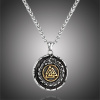 Daniel Dawson Pánský náhrdelník VALKNUT a JORMUNGANDR - oboustranný přívěsek NH1190-WJ-108 Zlatá 60 cm Daniel Dawson Pánský náhrdelník VALKNUT a JORMUNGANDR - oboustranný přívěsek NH1190-WJ-108 Zlatá 60 cm