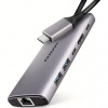 AXAGON HMC-6G2L, USB 10Gb/s hub, 2x USB-A, 1x USB-C, HDMI 4k/60, RJ-45, PD 100W, kabel USB-C 15cm AXAGON HMC-6G2L, USB 10Gb/s hub, 2x USB-A, 1x USB-C, HDMI 4k/60, RJ-45, PD 100W, kabel USB-C 15cm