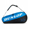 Tenisová taška na rakety DUNLOP FX CLUB 3 RACKET BAG BLACK/BLUE Tenisová taška na rakety DUNLOP FX CLUB 3 RACKET BAG BLACK/BLUE