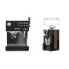 Ascaso Steel DUO PID PLUS, Black&Wood + Eureka Mignon Specialita, WD black, walnut Ascaso Steel DUO PID PLUS, Black&Wood + Eureka Mignon Specialita, WD black, walnut