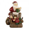 Clayre & Eef Christmas Decoration Figurine Santa Claus 17x13x18 Cm Red Plastic - 17.0 cm - Clayre & Eef Clayre & Eef Christmas Decoration Figurine Santa Claus 17x13x18 Cm Red Plastic - 17.0 cm - Clayre & Eef