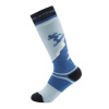 Detské lyžiarske podkolienky z merino wool ALPINE PRO SKYRO modrá|L Detské lyžiarske podkolienky z merino wool ALPINE PRO SKYRO modrá|L
