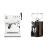 Ascaso Steel DUO PID PLUS, White&Wood + Eureka Mignon Specialita, WD black, walnut Ascaso Steel DUO PID PLUS, White&Wood + Eureka Mignon Specialita, WD black, walnut