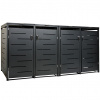 STILISTA skriňa na 4 popolnice 260 x 80 x 116 cm, antracit STILISTA skriňa na 4 popolnice 260 x 80 x 116 cm, antracit