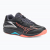 Volejbalová obuv Mizuno Thunder Blade Z black/neon flame/peacock blue Volejbalová obuv Mizuno Thunder Blade Z black/neon flame/peacock blue