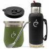 Súprava MateGo na yerba mate: Termolid DualFlow, termoska, bombilla, matero Súprava MateGo na yerba mate: Termolid DualFlow, termoska, bombilla, matero