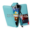 Kožený obal Samsung Galaxy Ace 2 – Flip Card – svetlo-modrá