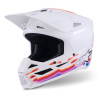 Prilba ALPINESTARS SUPERTECH S-M3 FORCE (biela/žltá/ružová/fialová) XL Prilba ALPINESTARS SUPERTECH S-M3 FORCE (biela/žltá/ružová/fialová) XL