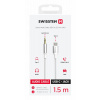 Swissten Textile 3.5mm Jack To USB Audio - 73502310 - 1.5 Meter - White Swissten Textile 3.5mm Jack To USB Audio - 73502310 - 1.5 Meter - White