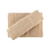 Set béžového bavlneného uteráka a osušky Foutastic Beige Set béžového bavlneného uteráka a osušky Foutastic Beige