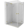 Mexen Lunar-F Duo, skladací sprchový kút 95 x 85 cm, 6mm číre sklo, zlatý profil, 836-095L-085P-50-00 Mexen Lunar-F Duo, skladací sprchový kút 95 x 85 cm, 6mm číre sklo, zlatý profil, 836-095L-085P-50-00
