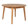 Okrúhly rozkladací jedálenský stôl z dubového dreva ø 118 cm Metz – House Nordic Okrúhly rozkladací jedálenský stôl z dubového dreva ø 118 cm Metz – House Nordic
