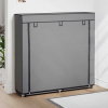 zahrada-XL Regál na topánky s krytom, sivý 115x28x110 cm, látka 282434 zahrada-XL Regál na topánky s krytom, sivý 115x28x110 cm, látka 282434