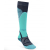 Dámske lyžiarske ponožky BRIDGEDALE SKI MIDWEIGHT MERINO PERFORMANCE OVER CALF dark denim/aqua - modré Veľkosť: L Dámske lyžiarske ponožky BRIDGEDALE SKI MIDWEIGHT MERINO PERFORMANCE OVER CALF dark denim/aqua - modré Veľkosť: L