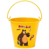 BINO Kyblík dětský zahradní Máša a medvěd 13cm žlutý BINO Kyblík dětský zahradní Máša a medvěd 13cm žlutý