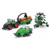 Bburago - FARMLAND, sada FENDT 1050 VARIO s tromi prívesmi, 10 cm Bburago - FARMLAND, sada FENDT 1050 VARIO s tromi prívesmi, 10 cm