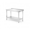 Hendi 812730 Pracovný stôl, zadný lem s policou, skrutkovaný 1200x700x850 mm Hendi 812730 Pracovný stôl, zadný lem s policou, skrutkovaný 1200x700x850 mm