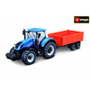Bburago 1:50 Farm Traktor New Holland s vlečkou Bburago 1:50 Farm Traktor New Holland s vlečkou