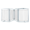 Vevor Voľne stojaca psia bránka 4 panely skladacia 32 Vevor Voľne stojaca psia bránka 4 panely skladacia 32