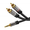 PremiumCord HQ stíněný kabel stereo Jack 3.5mm-2xCINCH M/M 5m PremiumCord HQ stíněný kabel stereo Jack 3.5mm-2xCINCH M/M 5m