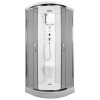 ARTTEC BRILIANT 90 x 90 cm - Parný sprchový box model 8 sivé sklo PAN04702 ARTTEC BRILIANT 90 x 90 cm - Parný sprchový box model 8 sivé sklo PAN04702