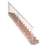 StarWood Schody Lindos bukové rovné 80cm uzavreté dizajn. drev. zábradlie StarWood Schody Lindos bukové rovné 80cm uzavreté dizajn. drev. zábradlie